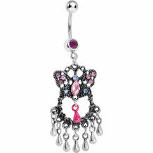 将图片加载到图库查看器，Antique Butterfly Chandelier Belly Ring
