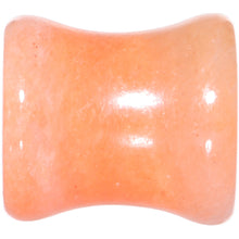 Load image into Gallery viewer, 00G Peach Jade Semi Precious Stone Saddle Plug Set
