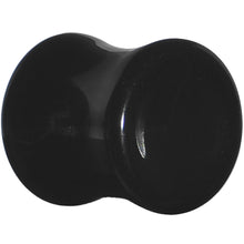 Load image into Gallery viewer, 00G Natural Black Obsidian Saddle Plug Set
