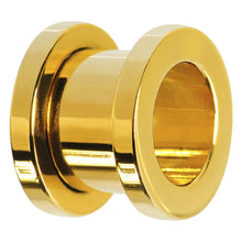 Load image into Gallery viewer, 4G Gold Plated Screw Fit Tunnel
