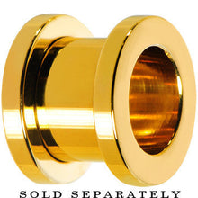 Load image into Gallery viewer, 4G Gold Plated Screw Fit Tunnel

