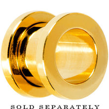 Load image into Gallery viewer, 4G Gold Plated Screw Fit Tunnel
