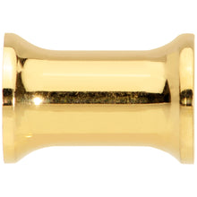 将图片加载到图库查看器，4G Gold Tone Plated Double Flare Tunnel Plug Set
