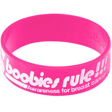 Load image into Gallery viewer, Pink White Funbags Awareness for Breast Cancer Bracelet
