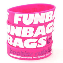 Load image into Gallery viewer, Pink White Funbags Awareness for Breast Cancer Bracelet
