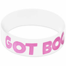 将图片加载到图库查看器，White Pink Got Boobs Awareness for Breast Cancer Bracelet
