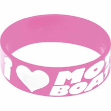 Load image into Gallery viewer, Pink White I Love Motor Boating Awareness for Breast Cancer Bracelet
