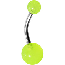 Load image into Gallery viewer, Grade 23 Solid Titanium Lime Fizz Acrylic belly Ring
