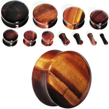 Load image into Gallery viewer, 2G Red Tiger Eye Natural Stone Plug
