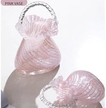 Load image into Gallery viewer, Handmade Glass Purse Vase for Flowers
