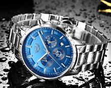 Load image into Gallery viewer, Men's Waterproof  Watch With Chronometers And Date Display Unique Design Perfect Gift
