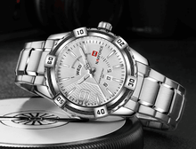 Load image into Gallery viewer, Men's  Luxury Stainless steal Waterproof Watch With Day And Date Display Unique Design Perfect Gift In Modern Metal Men  Wrist Watch Design

