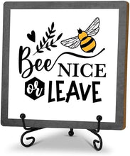 Load image into Gallery viewer, Spring Honey Bee Wood Sign Home Decor

