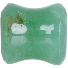 Load image into Gallery viewer, 00G Green Aventurine Natural Stone Faceted Saddle Plug Set

