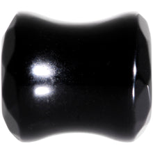 Load image into Gallery viewer, 00G Black Agate Semi Precious Stone Saddle Plug Set
