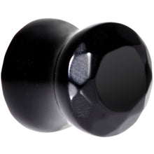 Load image into Gallery viewer, 00G Black Agate Semi Precious Stone Saddle Plug Set
