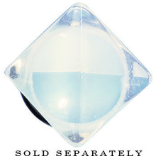 将图片加载到图库查看器，1/2 Opalite Semi Precious Stone Pyramid Top Plug
