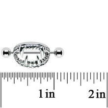 Load image into Gallery viewer, Scary Halloween Fangs Nipple Shield Set 14G 18mm
