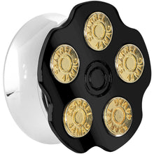 将图片加载到图库查看器，7/8 Black Spinning Bullet Chamber Plug
