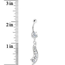 将图片加载到图库查看器，Crystalline Gem Journey Swirl Belly Ring

