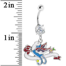 Load image into Gallery viewer, Crystalline Gem Songbird Belly Ring
