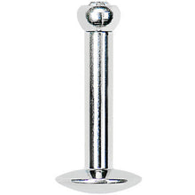 将图片加载到图库查看器，14G 5/16 Internally Threaded 2.5mm Gem Ball Labret
