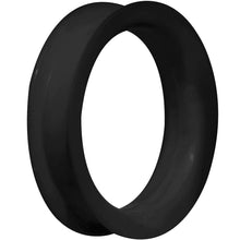 Load image into Gallery viewer, 45mm Black Ultra Soft Double Flat Flare Silicone Tunnel
