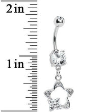 Load image into Gallery viewer, Crystalline Gem StarFlower Belly Ring
