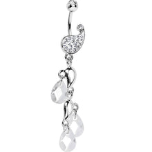 Load image into Gallery viewer, Crystalline Gem Raindrop Ice Belly Ring
