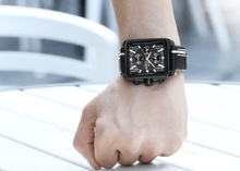 Load image into Gallery viewer, Men's Waterproof Watch With Leather Belt And Chronometers  Retro Style Unique Shape Excellent Gift
