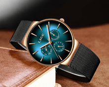 Load image into Gallery viewer, Men's Elegant Watch With  Stainless Steel Straps And Chronometers For Day And Date Display Unique Design Perfect Gift For Man And Women
