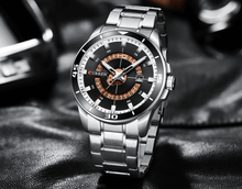 将图片加载到图库查看器，Men's  Modern Sports Waterproof Watch Luxury Unique Design  Fluorescent Hands Perfect Gift
