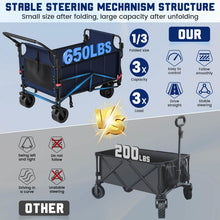 将图片加载到图库查看器，2-in-1 Folding Wagon Cart Chair 650LBS Capacity
