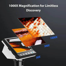 将图片加载到图库查看器，4.3'' IPS LCD Digital Microscope 1000X Magnification Microscope

