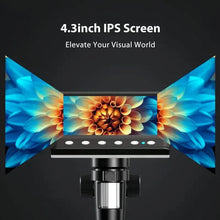 将图片加载到图库查看器，4.3'' IPS LCD Digital Microscope 1000X Magnification Microscope

