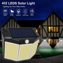 Load image into Gallery viewer, 432 LED Solar Garden Wall Lights
