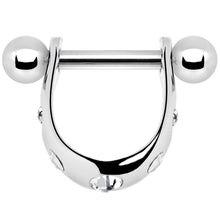 将图片加载到图库查看器，Silver 925 Clear Gem Mini Cartilage Shield Earring

