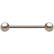 将图片加载到图库查看器，14G Grade 23 Solid Titanium Barbell 3/4 5mm
