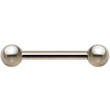 将图片加载到图库查看器，14G Grade 23 Solid Titanium Barbell 1/2 4mm
