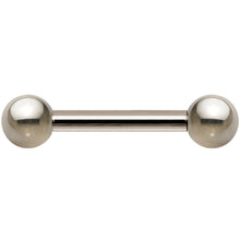 Load image into Gallery viewer, 14G Grade 23 Solid Titanium Barbell 3/8 4mm

