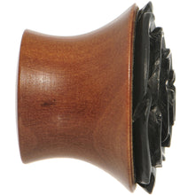 将图片加载到图库查看器，5/8 Organic Rose Iron Wood Flower Plug
