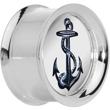 将图片加载到图库查看器，7/8' Anchor's Away Reversible Mirror Screw Fit Plug
