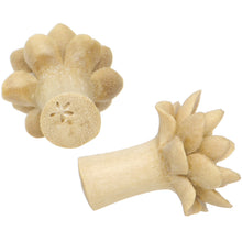 Load image into Gallery viewer, 2G Organic Crocodile Wood Lily Hand Carved Plug Set
