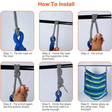 将图片加载到图库查看器，440lbs Hanging Hammock with 2 Pillows

