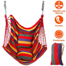 将图片加载到图库查看器，440lbs Hanging Hammock with 2 Pillows
