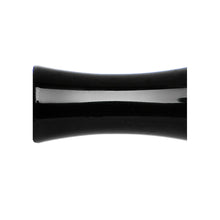 Load image into Gallery viewer, 6G Double Flare Black Titanium Hollow Divine Cross Tunnel Plug
