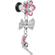 Load image into Gallery viewer, Pink Gem My Lady Flower Gun Dangle Plug Sizes 5mm to 12mm
