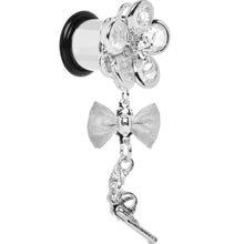 Load image into Gallery viewer, Clear Gem My Lady Flower Gun Dangle Plug Sizes 5mm to 12mm
