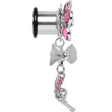 Load image into Gallery viewer, Pink Gem My Lady Flower Gun Dangle Plug Sizes 5mm to 12mm
