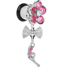 Load image into Gallery viewer, Pink Gem My Lady Flower Gun Dangle Plug Sizes 5mm to 12mm
